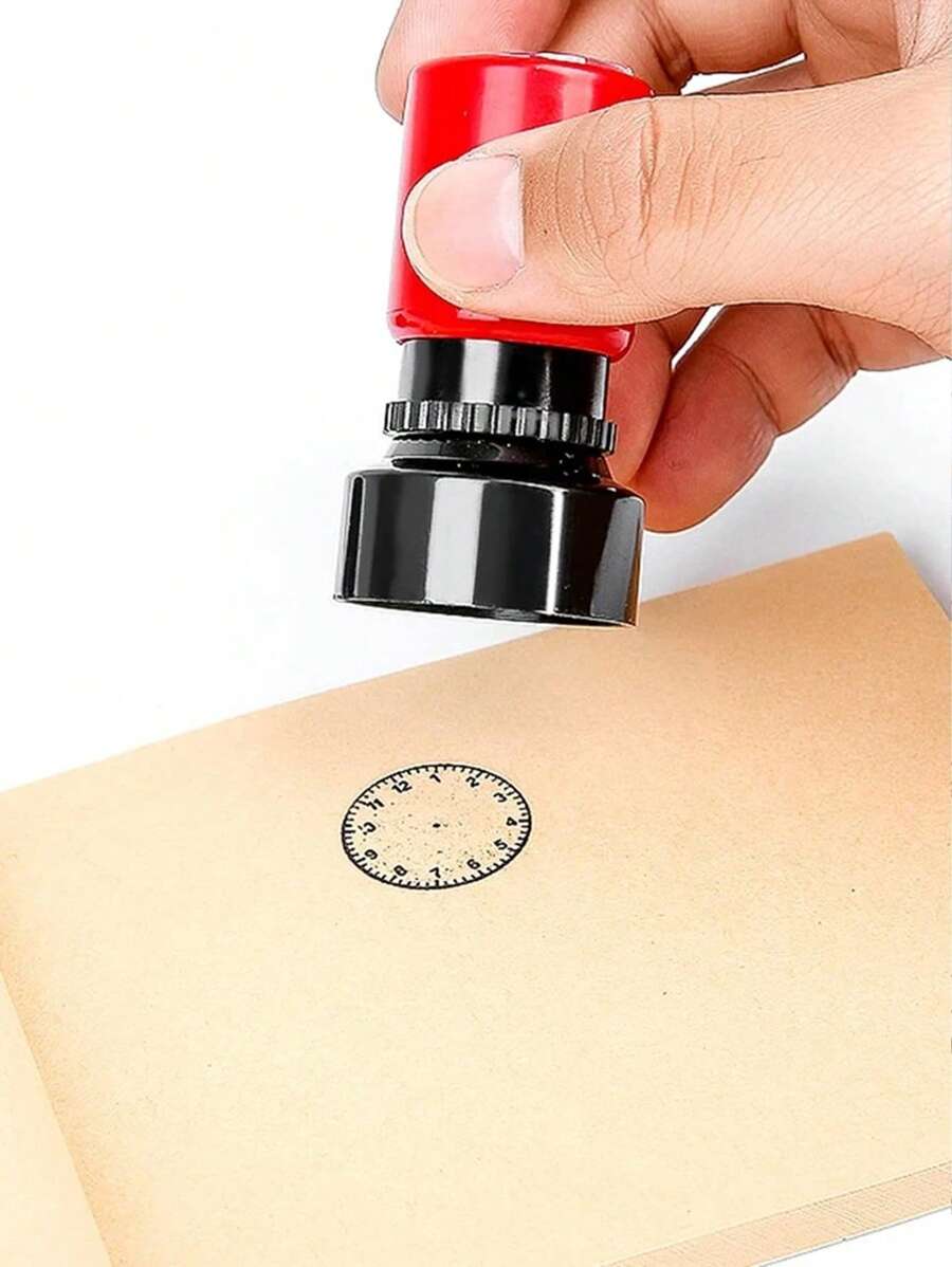 1pc/ Educational Clock Pattern Stamp Toy For Teaching Time Telling, Ideal For Teachers And Students