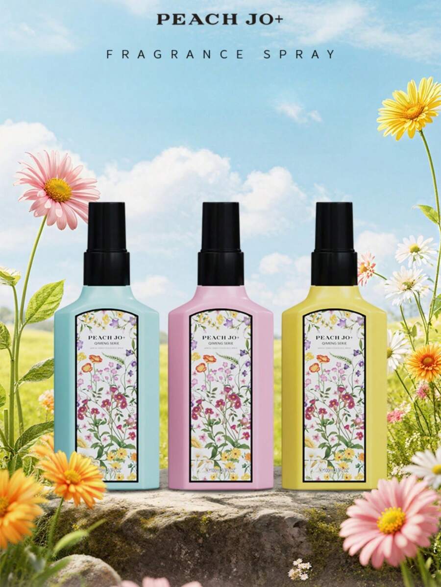 1pc 100ml Fabric & Clothing Fragrance Spray, Delicate Fragrance Long Lasting Fresh Scent For Clothes, Bathroom, Bedroom, Wardrobe, Living Room, Suitable As Birthday, Graduation Gift, Portable