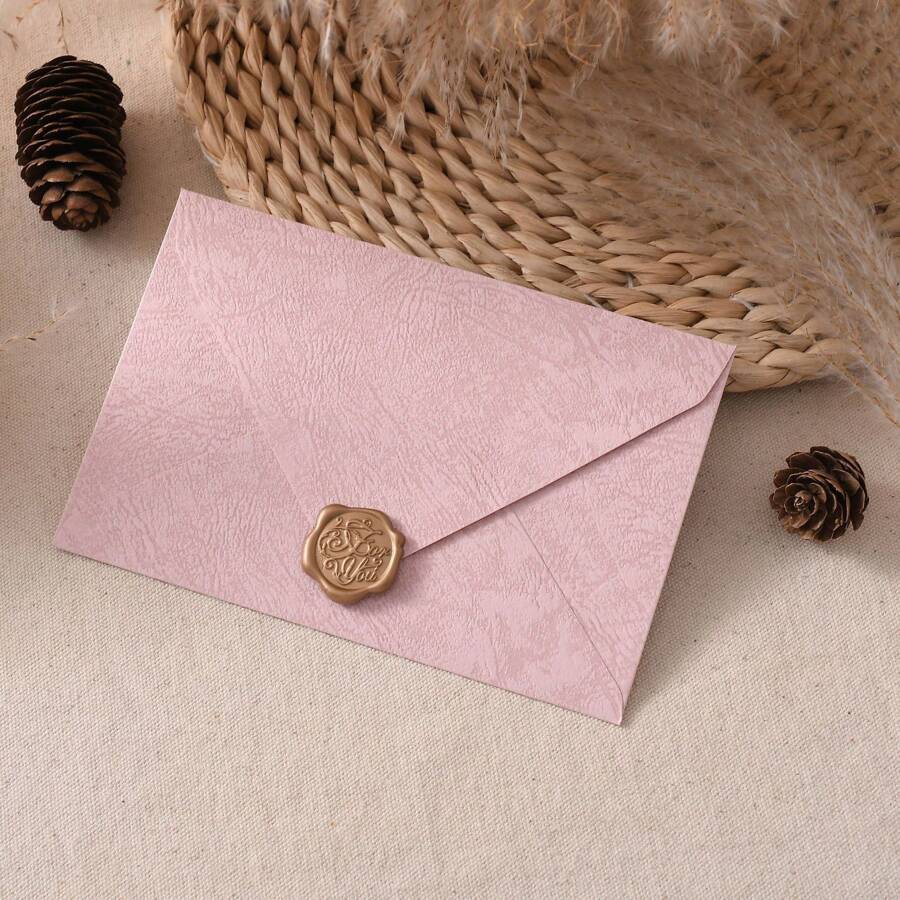 5 pezzi Set di buste e carta da lettere con texture ad albero, stile cinese vintage, carta speciale per inviti di nozze, biglietti d'auguri, cartoline