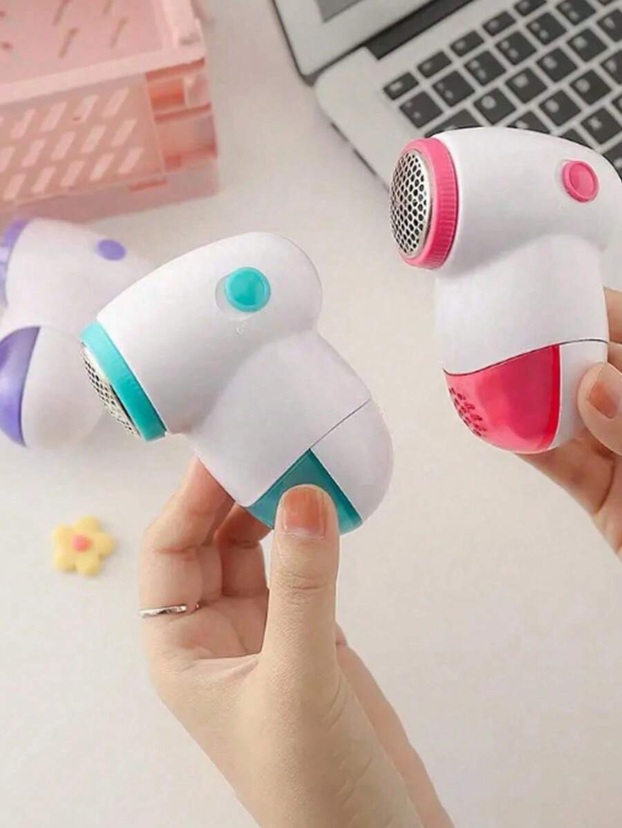 1 Peça Mini Removedor de Pelos Elétrico Portátil para Tecido, Removedor de Fiapos de Tecido, Desfibrilador de Roupas, Aparador de Bolinhas, Máquina de Fazer Suéter, para Roupas, Roupa de Cama, Móveis, Carpetes, Sofá, Materiais de Limpeza - Requer 2 pilhas AA (não inclusas)