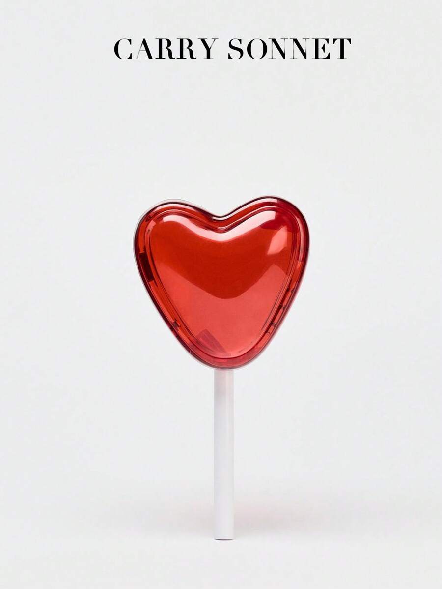 Bolso de mano de estilo elegante para eventos de gala con diseño semi-transparente de corazón y paleta. Características: asa de cadena desmontable y hebilla magnética, bolso cruzado con forma de paleta con corazón. Construcción semi-transparente. Correa de cadena extraíble. Cierre magnético. Bolsos, regalos para maestros, artículos esenciales para vacaciones, artículos esenciales para viajes