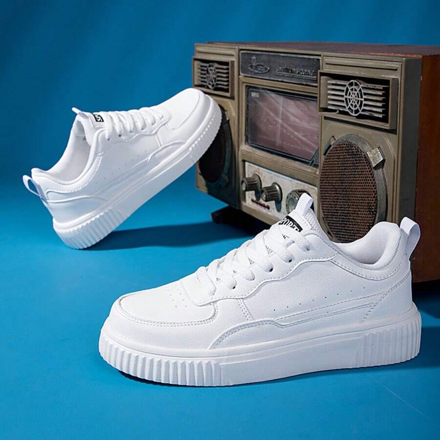 Couple Shoes Size: 36-45, Women's Casual Shoes, Men's Sports Shoes, Lace-Up Soft Bottom Flat Comfortable Men's Shoes, Lightweight Low-Top Daily Shoes