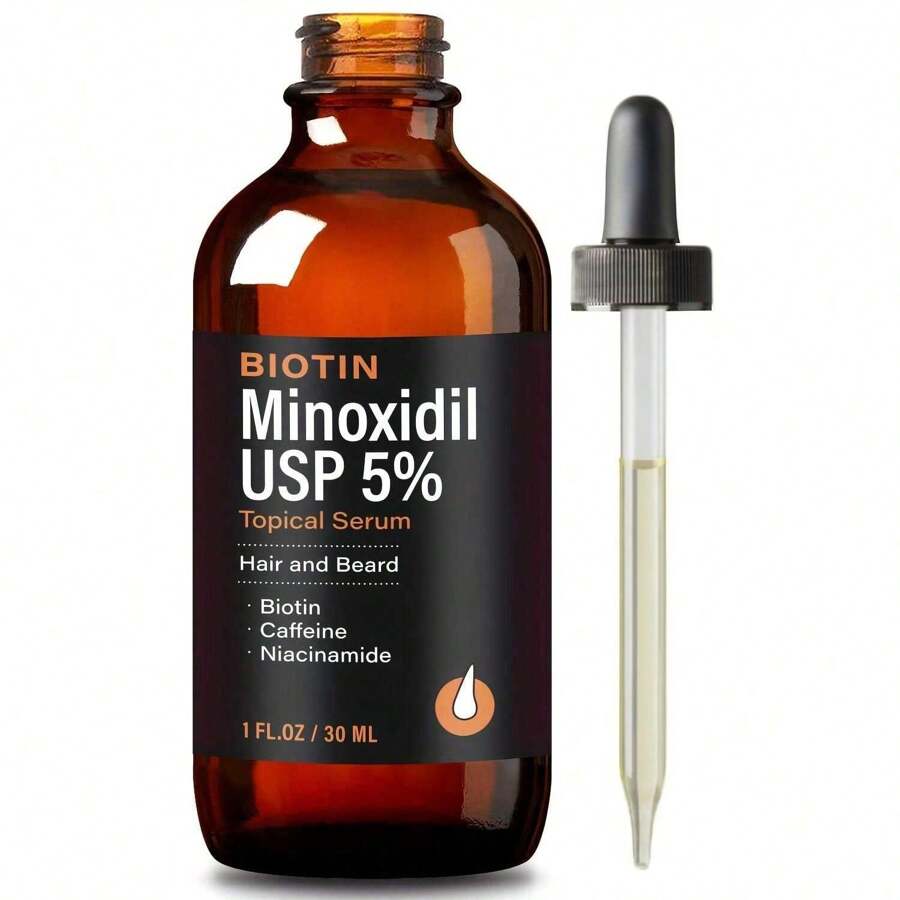 5% Minoxidil, Suero Para El Cuidado Del Cabello, Producto Tópico Para El Cabello, Aceite Esencial Para El Cuidado Del Cabello Con Biotina, Cafeína Y Niacinamida Para Hombres Y Mujeres