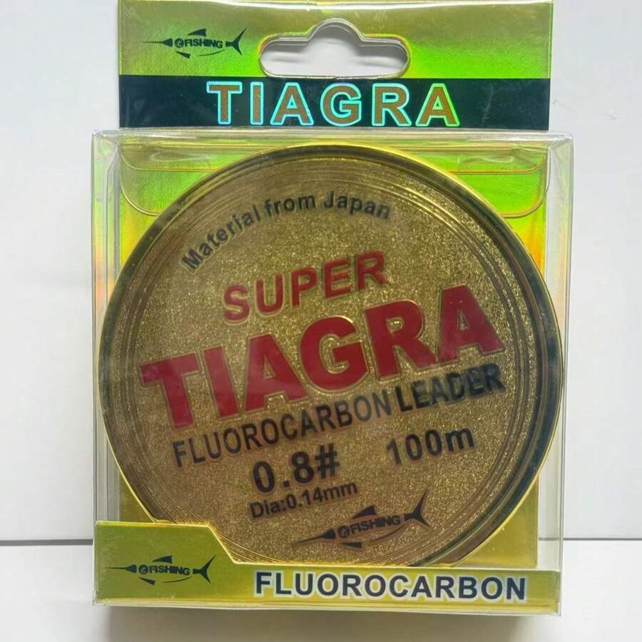 "Lenza da pesca super resistente, con varie specifiche da 0,8 a 8,0, lenza terminale in fluorocarbonio super TIAGRA, design lungo 100 metri, che offre un'eccellente resistenza alla trazione e all'usura, attrezzatura professionale appositamente progettata per gli appassionati di pesca in acqua dolce e salata, soddisfacendo le esigenze di vari ambienti di pesca complessi"