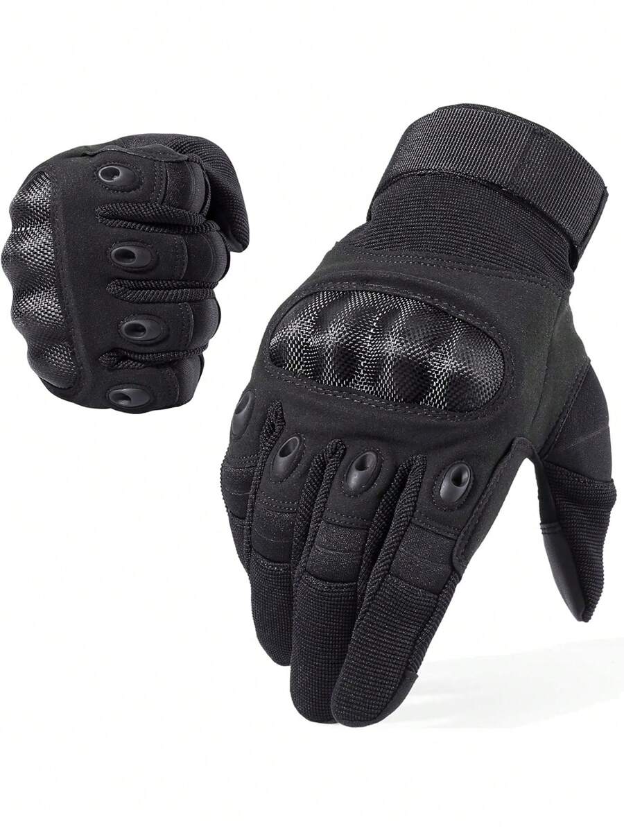 1 Pair Tactical Gloves Military Paintball Shooting Airsoft Antiskid Mittens Outdoor Full Finger Sports Gloves Motorcycle Gloves