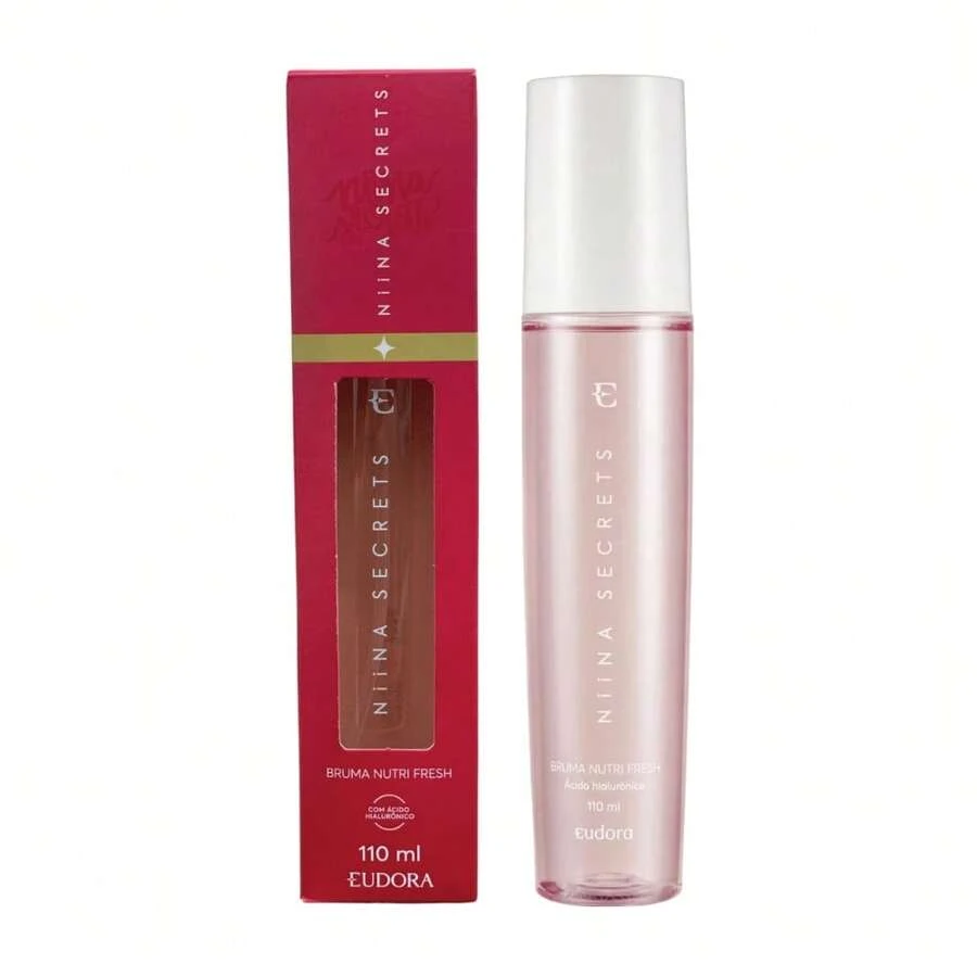 Bruma Fixador de Maquiagem Nutri Fresh Niina Secrets Eudora Efeito Glow 110ml Festa Junina
