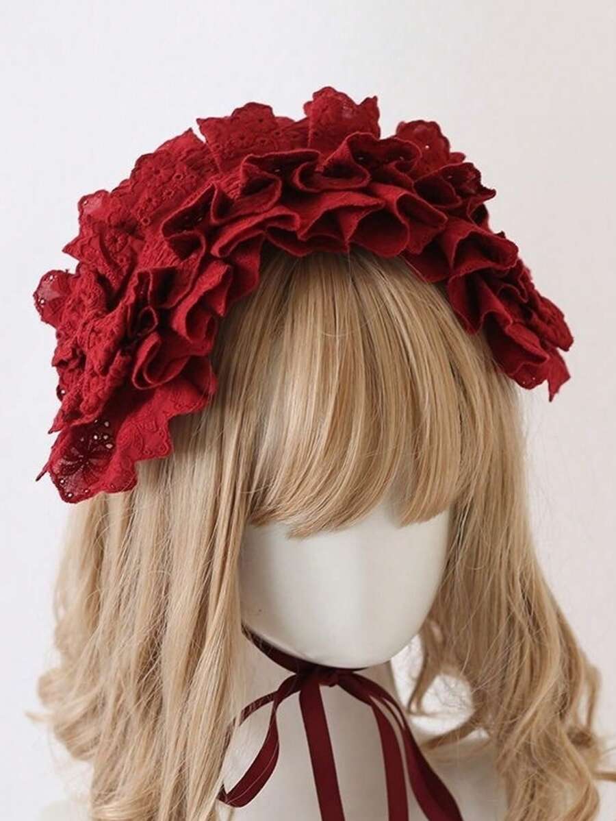Serre-tête Lolita avec nœud papillon, look gothique/punk/Goth pour filles