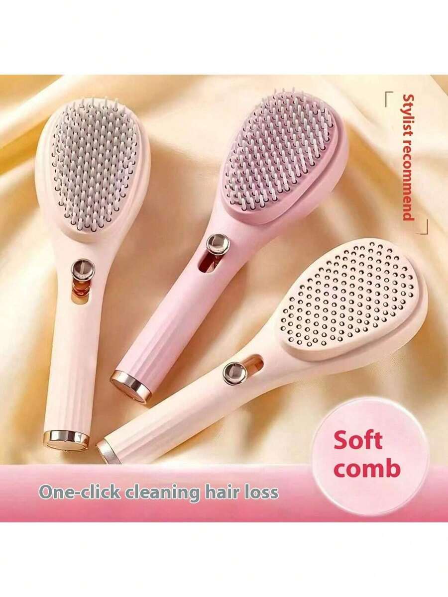 1 pièce Peigne à cheveux magique extensible, pour le nettoyage du cuir chevelu sans endommager les cheveux, brosse de massage capillaire portable, brosse de massage antistatic pour la maison, brosse de massage du cuir chevelu moelleuse, cadeau pour les amis et les aînés