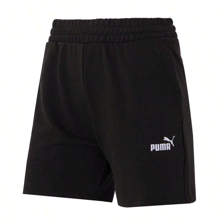 Puma ESS Small No. 1 Logo 5" High-Waist Shorts TR, Women Pants, Sports Shorts For Running, Fitness, Training, Comfortable Breathable Casual Shorts 688943-01