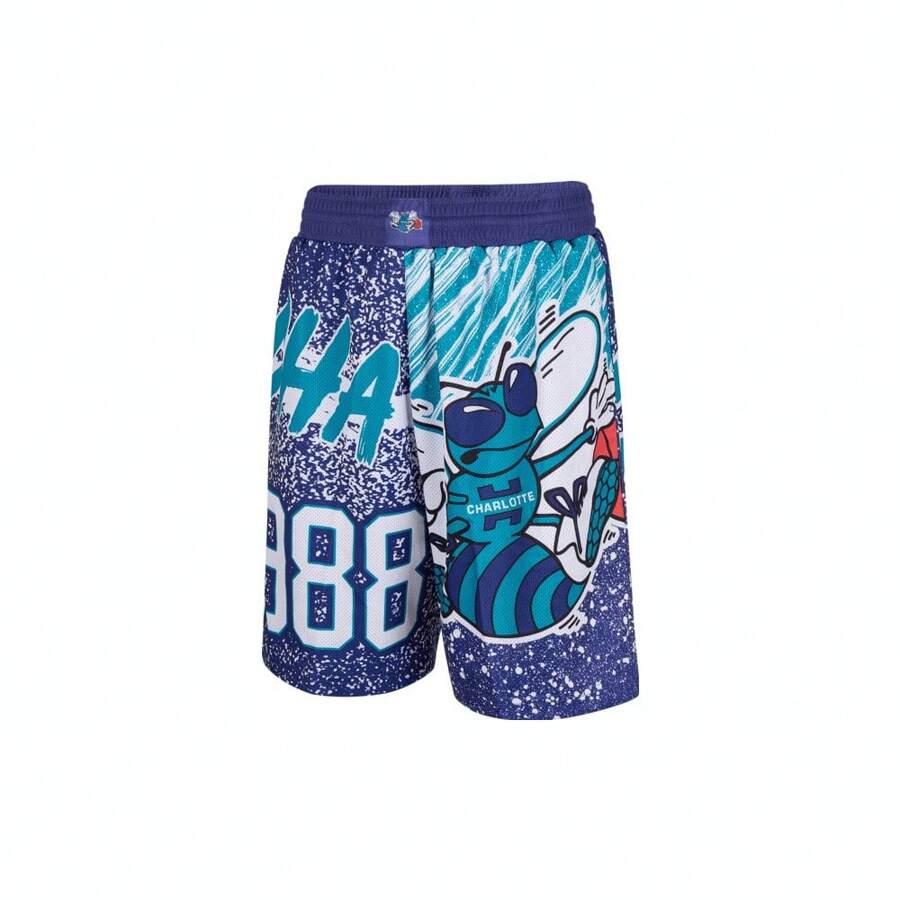 Mitchell & Ness 2021 Herren Charlotte Jumbotron Mesh Shorts
