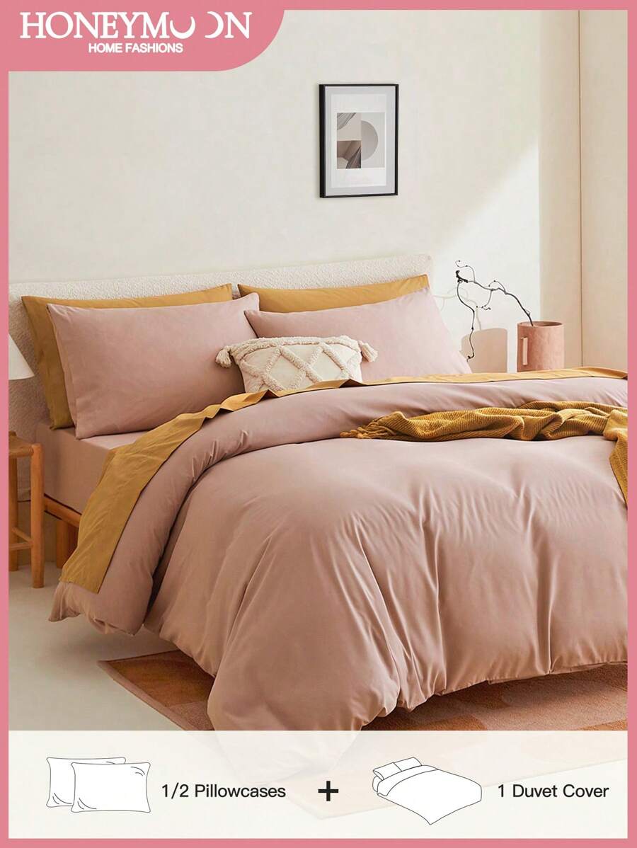 Juego de fundas nórdicas de 2/3 piezas para verano, sin relleno, juego de sábanas súper suaves y refrescantes con fundas de almohada, resistentes a las arrugas y al desteñido, ideal para habitación principal de hotel, habitación de invitados, disponible para todas las estaciones, múltiples colores y tamaños, juego de ropa de cama, decoración de habitación, regalo ideal, para ropa de cama del hogar y accesorios esenciales para dormitorios universitarios