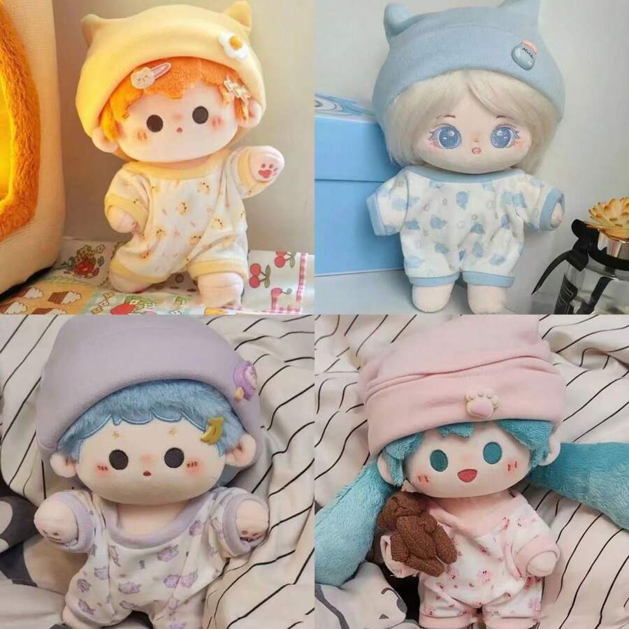 1 pieza Conjunto de pijama de serie adorable de 20 cm - Ropa de disfraz (Solo ropa)