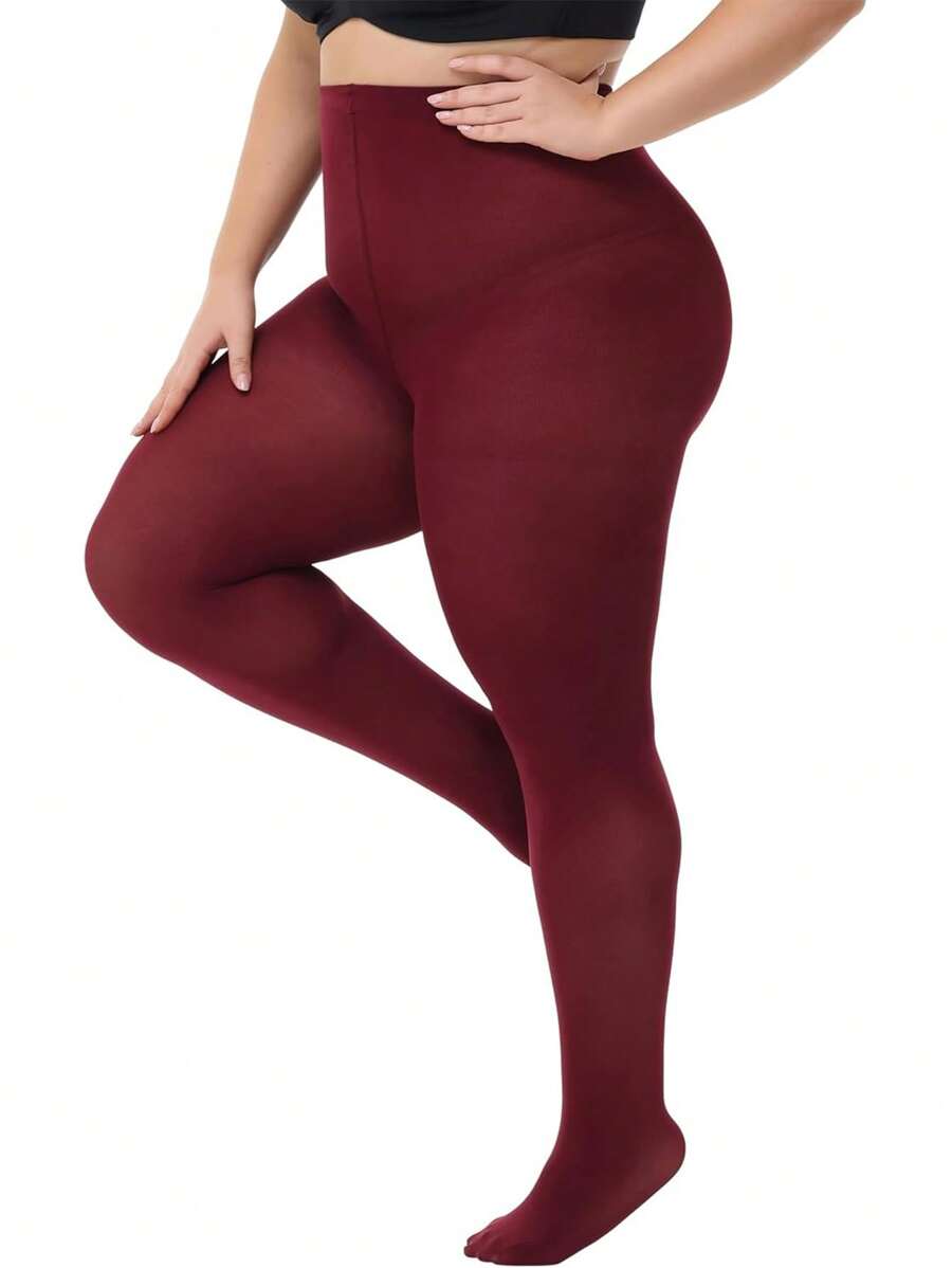 Große Größen Strumpfhosen für Frauen, ultra weich 80D halbtransparente Strumpfhosen dehnbar Größe 1XL - 4XL