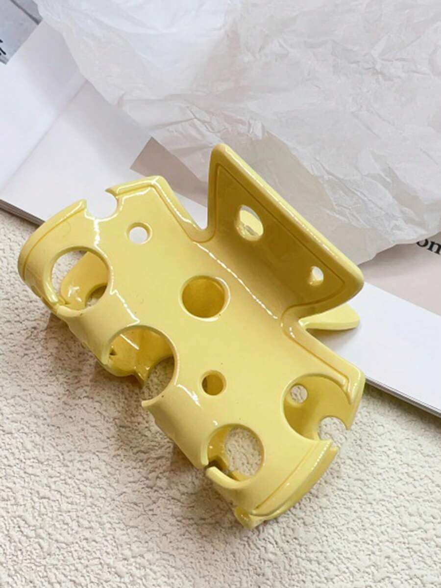 1pc New PVC Hair Clips Cute Pudding/Cheese Cartoon Cake Design Hair Accessories For Women,Hair Claw,Claw Clips,Hair Jaw Clip,Hair Clutch
