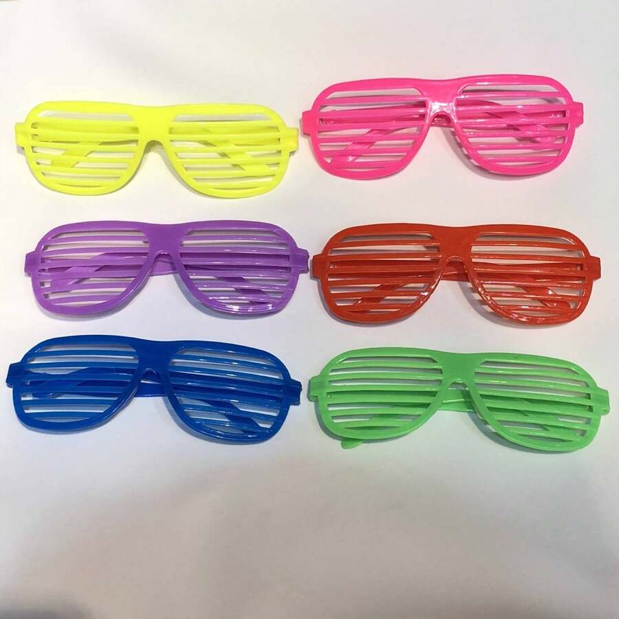 6pcs Venetian Masquerade Sunglasses, Costume Glasses For Makeup Party, Wedding, Party Decoration, Game Props, Fun Small Gift