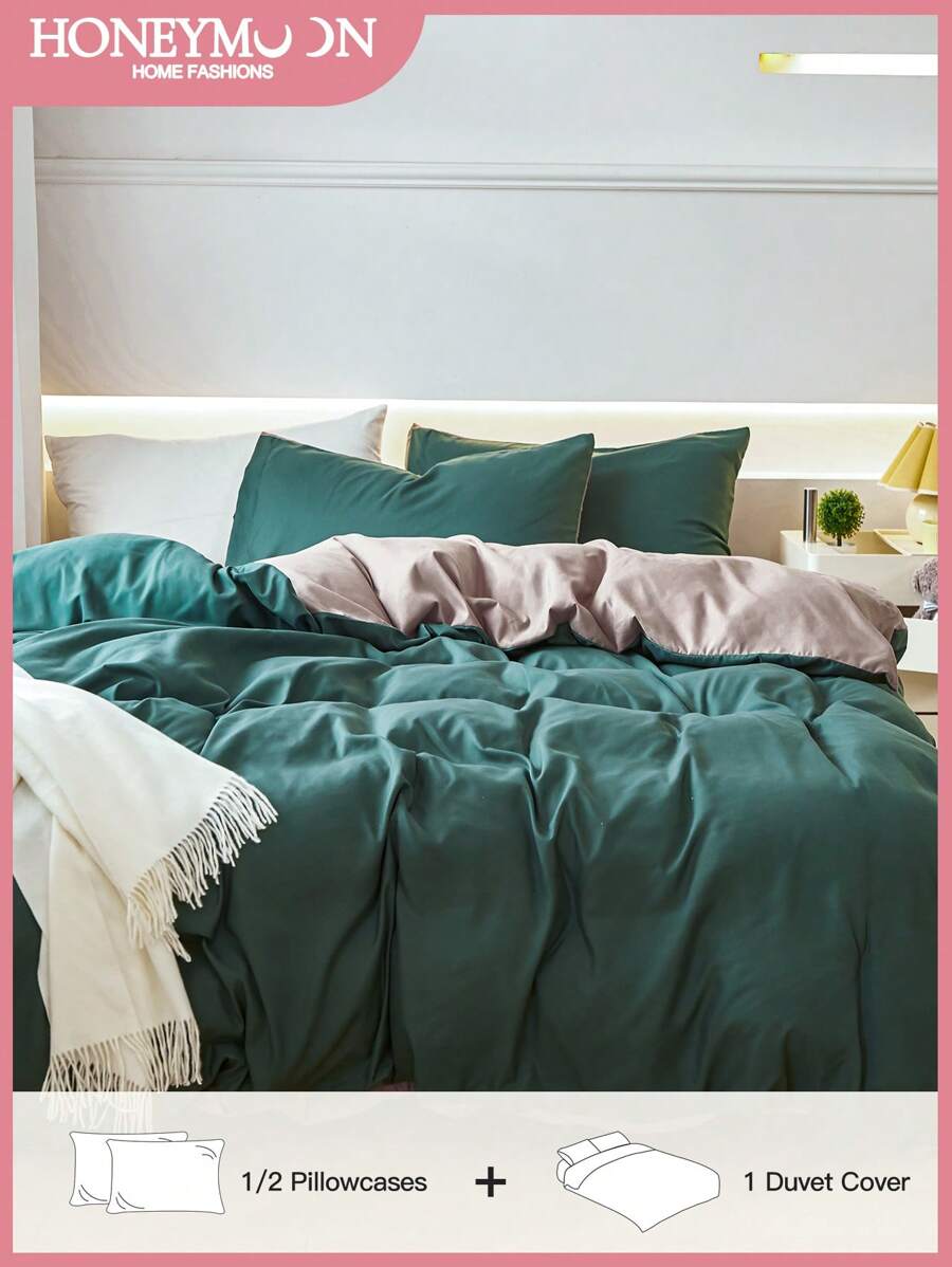 Juego de funda nórdica de 2/3 piezas de estilo francés romántico, muy suave y elegante atemporal para todas las estaciones, cubierta de cama decorativa con y elegancia para el dormitorio o la residencia.