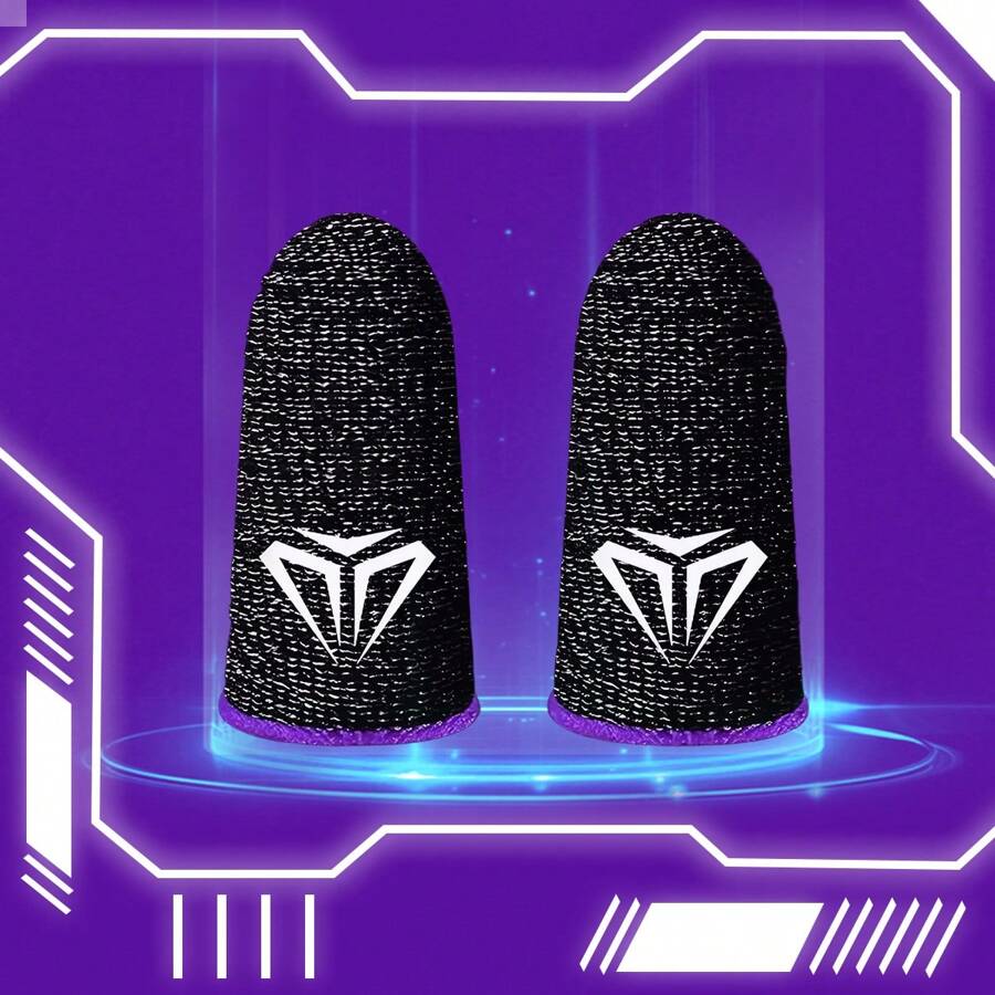 4pcs Gaming Finger Cots, Professional E-Sport & Mobile Game Grip Finger Sleeves, Breathable Anti-Sweat