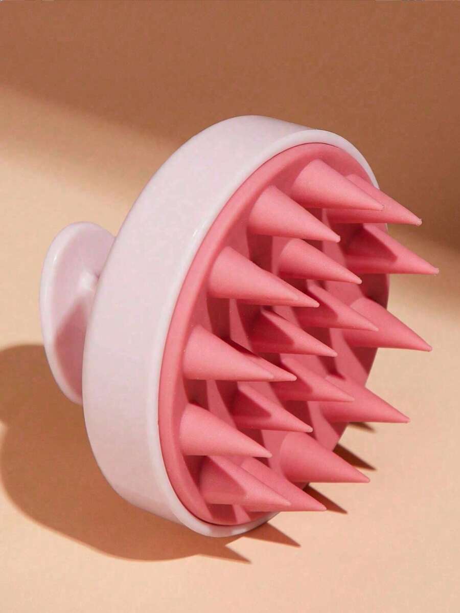 1PC Scalp Massage Brush, Wheat Straw Hair Washing Tool, Silicon Hair Brush, Massage & Cleansing Scalp Brush, Scalp Exfoliating Scrub, Dandruff Removal Tool, Suitable For Both Men And Women Home Bathroom Decor Summer
