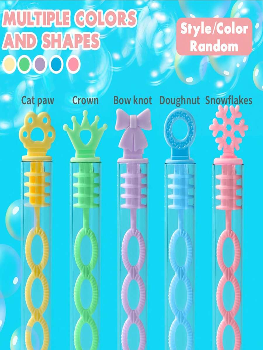 Set de 5/10/20 piezas Palos de burbujas de colores mini con múltiples agujeros, para fiestas festivas - Sin líquido incluido, ideal para actividades al aire libre y celebraciones como bodas, cumpleaños, aniversarios, despedidas de soltero, regalos en general, Navidad, Halloween, Pascua, Acción de Gracias, regalos universales, sin necesidad de electricidad (algunos colores y estilos se envían de forma aleatoria)
