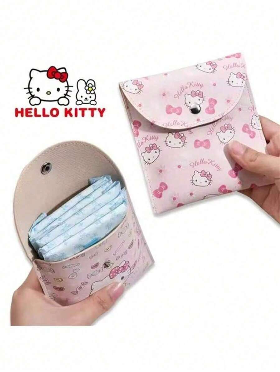 Sanrio Sanrio Hello Kitty Women Tampon Storage Bag Sanitary Pad Pouch Napkin Cosmetic Bags Waterproof Multi-Function Storage Bag Pouch Makeup Bag Travel School Supplies Travel Essentials Make Up Bag Holiday Essentials Makeup Bags Makeup Pouch Makeup Organizer Holiday Winter Leopard Print Sausage Dog Gifts For Women