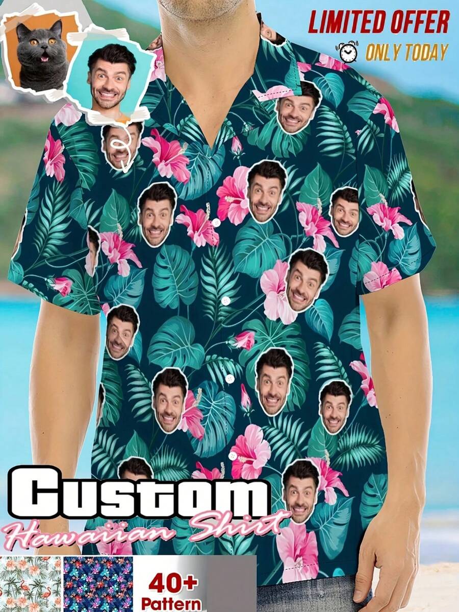 Parte superior de pijama casual personalizada de verano con solapa para hombres, ropa de descanso informal