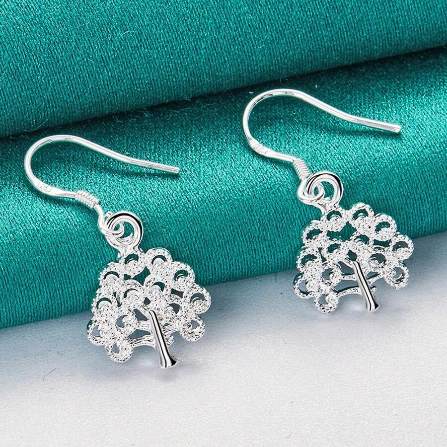2 pièces Boucles d'oreilles arbre de vie pour femmes, charme, mariage, fête, bijoux mode