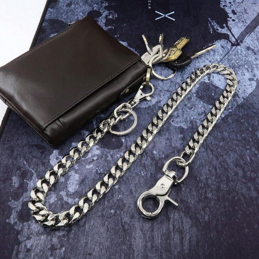 Curea pentru breloc pentru blugi pentru motociclete - Lanț de portofel punk pentru bărbați și femei, accesoriu de călătorie DIY Rock gotic unisex