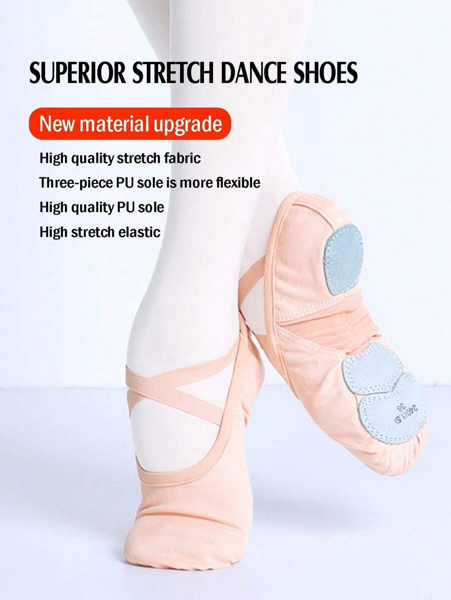 Scarpe da ballo per bambini, scarpe da ballo professionali per adolescenti, scarpe da ballo moderne per ragazze, adatte per cha cha, rumba, scarpe da ballo standard per ragazzi e ragazze, tessuto elastico di alta qualità, traspirante e confortevole, design della suola in PU a 3 pezzi per maggiore flessibilità