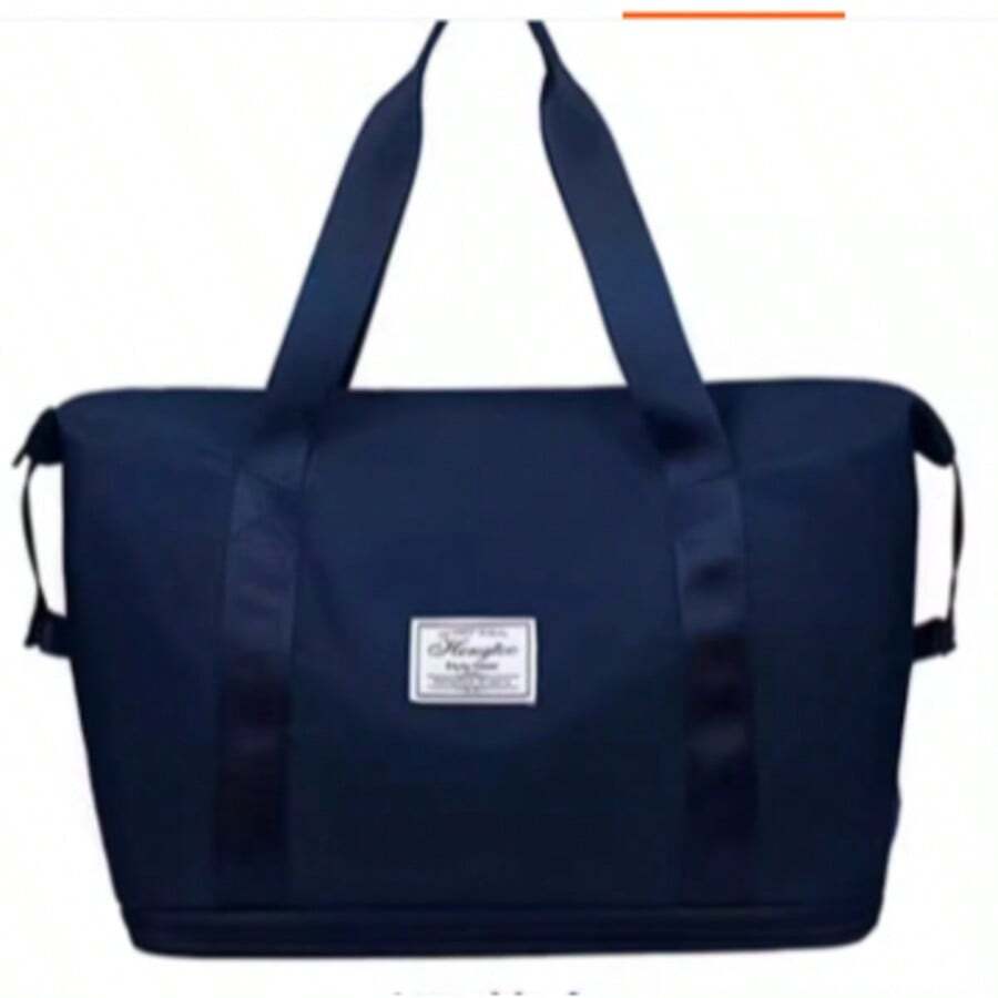Bolsa de gimnasio/bolso de lona plegable de gran capacidad, bolsa de viaje expandible con funda para trolley