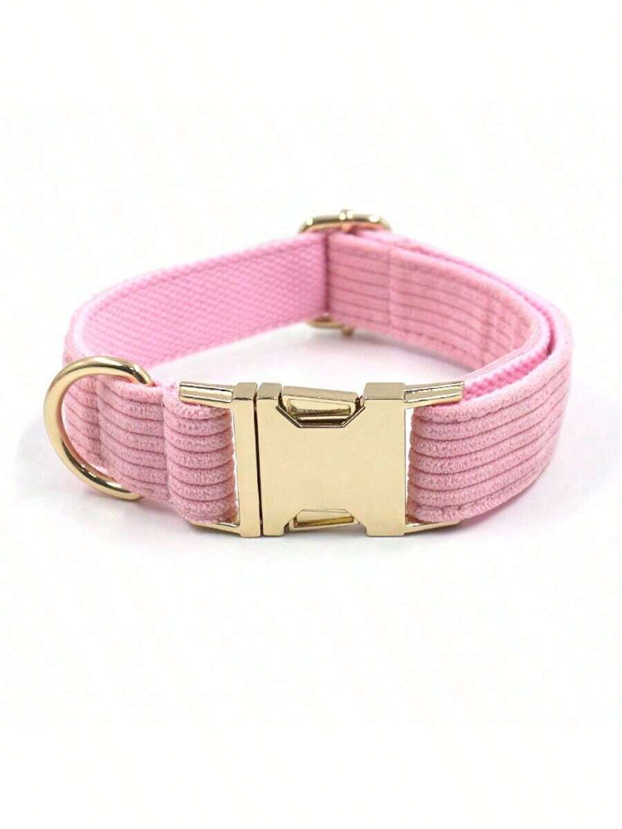 Corduroy Plush Adjustable Pet Collar/Dog Collar, Zinc Alloy Buckle, Suitable For Small, Medium And Large Pets. Corduroy Material Is Soft And Comfortable, Won't Irritate Pet Skin, Ideal For Long-Term Wear, Especially For Sensitive Skin Pets.