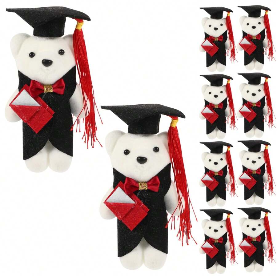 Decoración de graduación, ramo de flores con oso de peluche, regalo de decoración de graduación, ramo de graduación