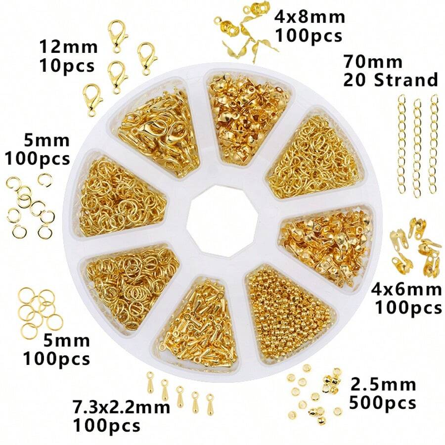 Set van 6/8/10 kralen voor sieradenaccessoires, zelfgemaakte doos voor armbanden, kettingen en oorbellen