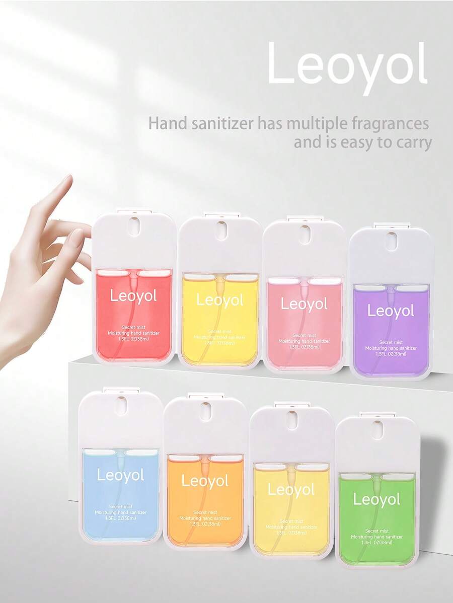 Leoyol 1pc Various Scents Of Water-Free Hand Sanitizer 38Ml Hyaluronic Acid Spray Hand Sanitizer Fragrance Spray Sand Sanitizer, Portable Travel Hand Sanitizer