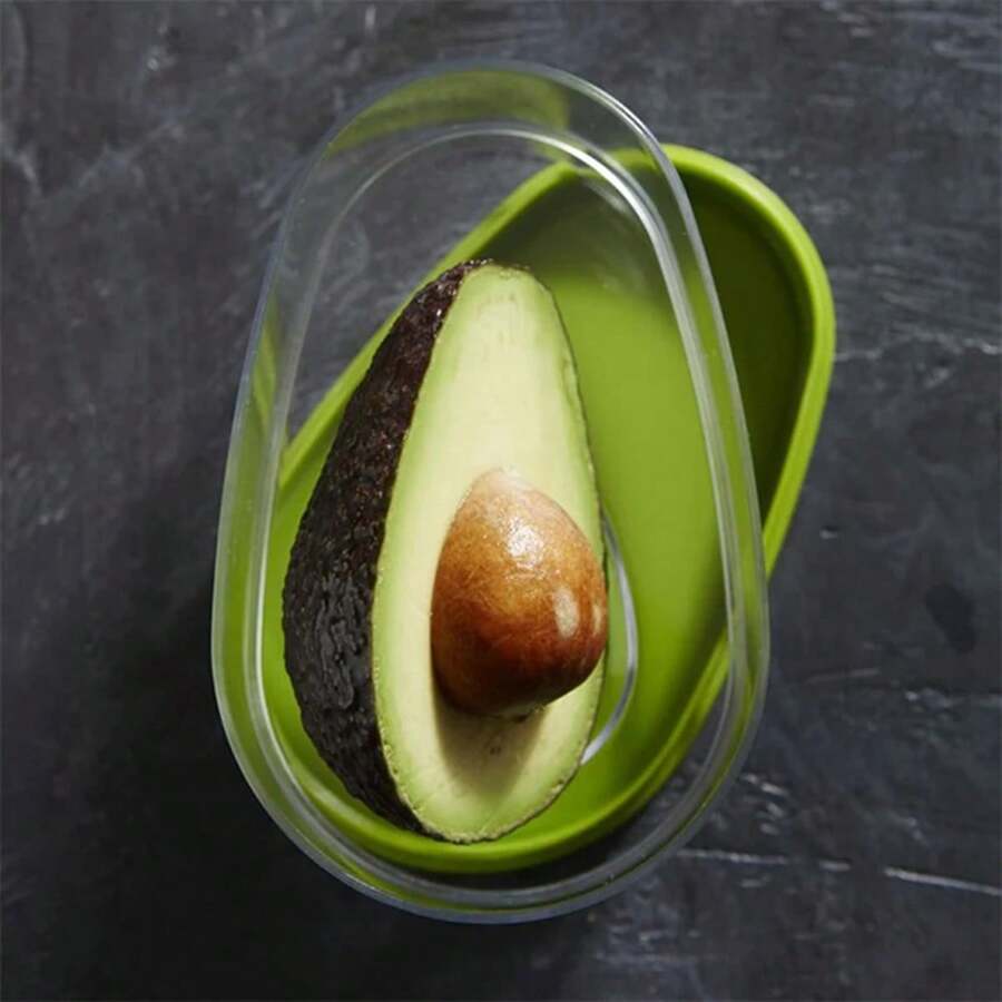 1pc/3pcs/5pcs - Avocado Food Storage Box Space Saving Avocado Saver Plastic Fruit Container For Kitchen Crisper Vegetable Organizer