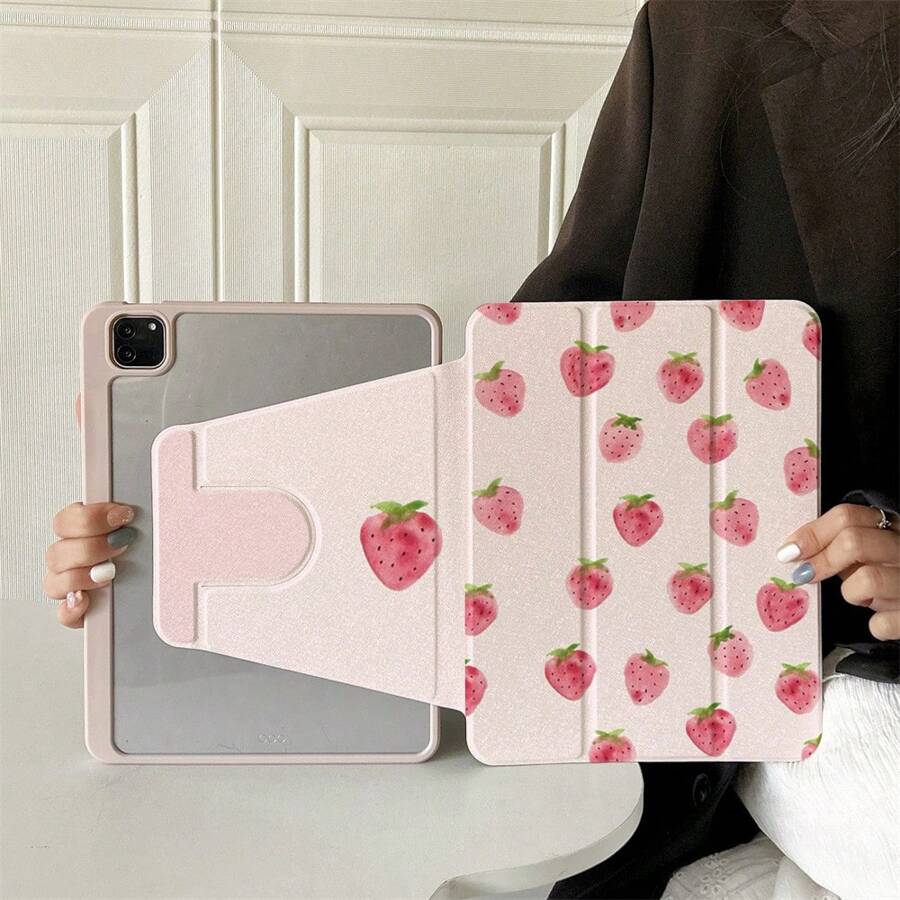 Carcasa plegable con rotación de 360 ° para proteger fácilmente su iPad: Estuche inteligente compatible con iPad Air 6, Air 5, 4 e iPad 10 (10.9 pulgadas) - El iPad Pro 2024 de Apple es perfecto para reuniones ocupadas, aventuras de viaje y relajación familiar cómoda