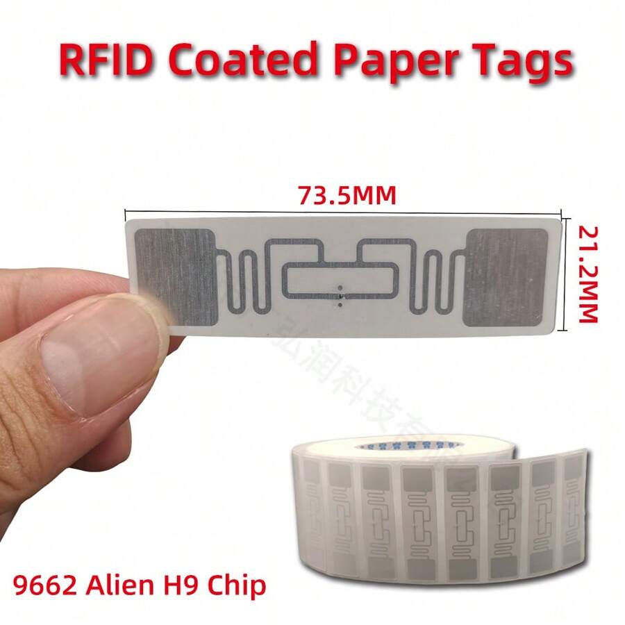 10 sztuk RFID UHF Tagi Naklejki 860-960MHz Daleki Zasięg Alien H9 Etykieta Klej Do Sportowego Czasu Wyścig Pojazdu Zasobów Inwentaryzacji