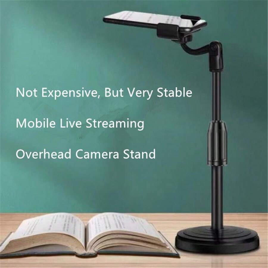 Supporto per telefono da scrivania multifunzionale con rotazione a 360°, supporto per shooting di selfie e live, supporto per telefono cellulare, supporto multifunzionale per telefono cellulare con braccio telescopico regolabile in altezza, supporto per telefono portatile per live, compatibile con , telefoni Android, regalo per compleanni, famiglia, amici, accessori per telefono