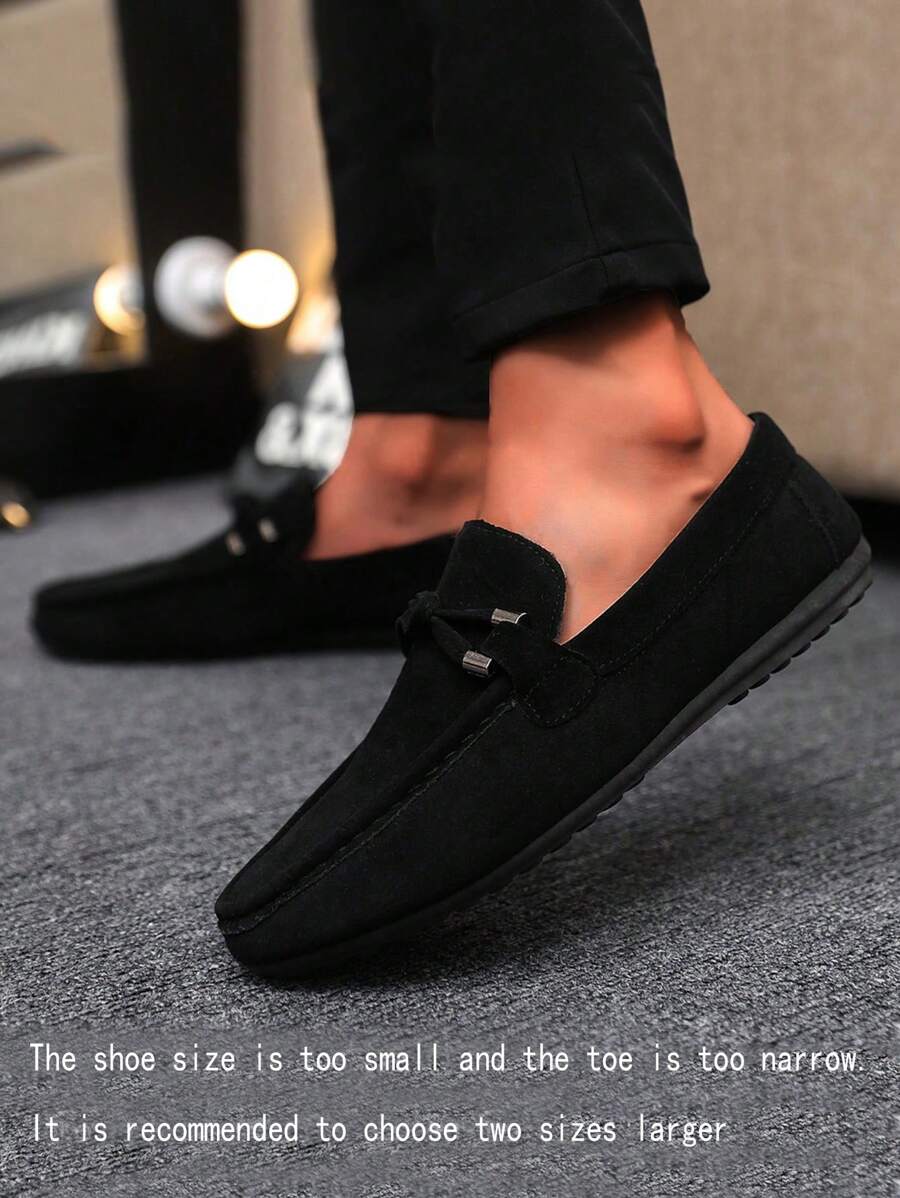 Mocassins pour hommes Nouvelles chaussures à penny Chaussures bateau décontractées à enfiler Chaussures molles Chaussures en cuir à semelle plate Chaussures de canevas pour le travail et la tenue de ville (Taille petite et étroite, il est recommandé de commander une taille au-dessus)