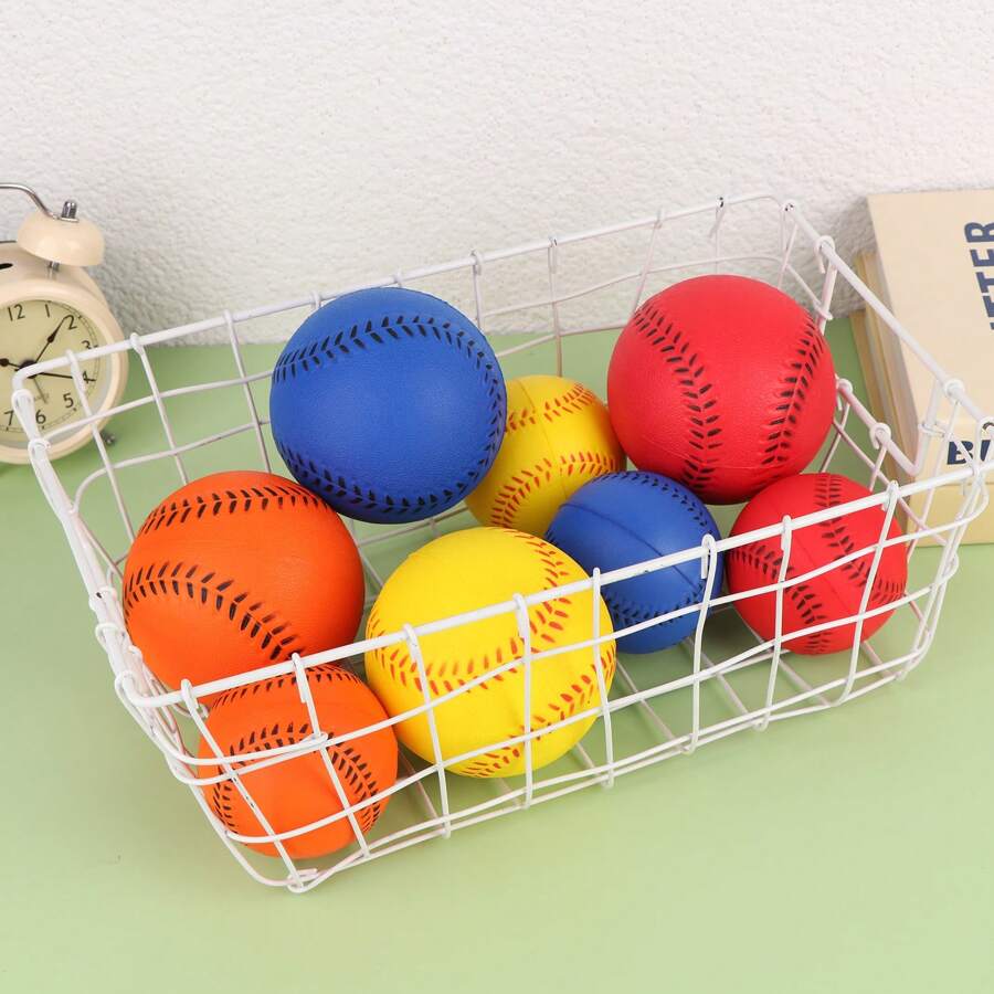 High-Quality Handmade Baseball, PVC Shell Rubber Lining Soft Baseball Softball Safety Training Practice Bat