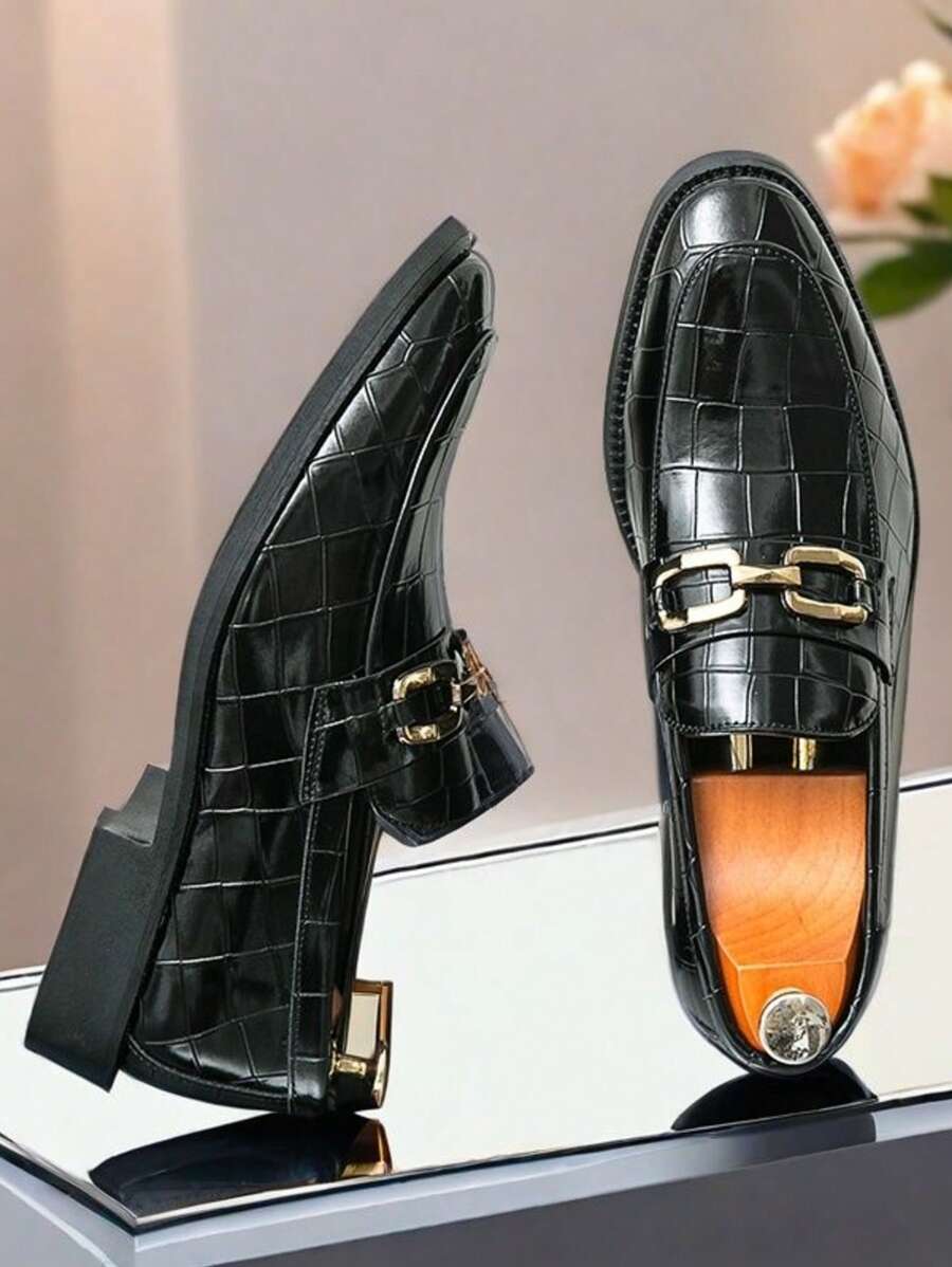Biznesowe, formalne skórzane buty, męskie, casualowe, miękkie, skórzane buty do garnituru, męskie, czarne mokasyny, buty ślubne