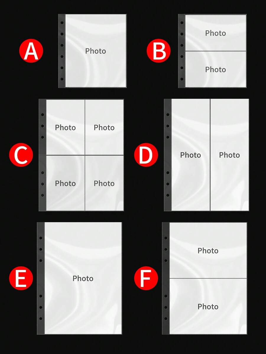 Photo Album With Large Capacity, Celebrity Photo Pages, 3-Inch Photo Album, Movie Ticket & Card Holder, Multi-Size Card Holder, Photo Album, Photo Card Collection Mini Grids Album, Photo Collection Book