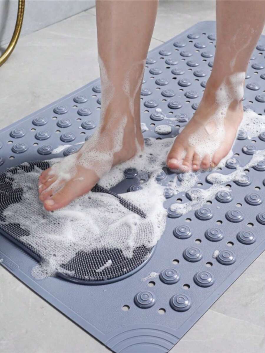 Rutschfeste Badmatte mit Saugnäpfen, wasserdichte rutschfeste Duschvorlage, Massage Fußmatte, kühle Fußwasch-Matte für den Sommer Schulbeginn