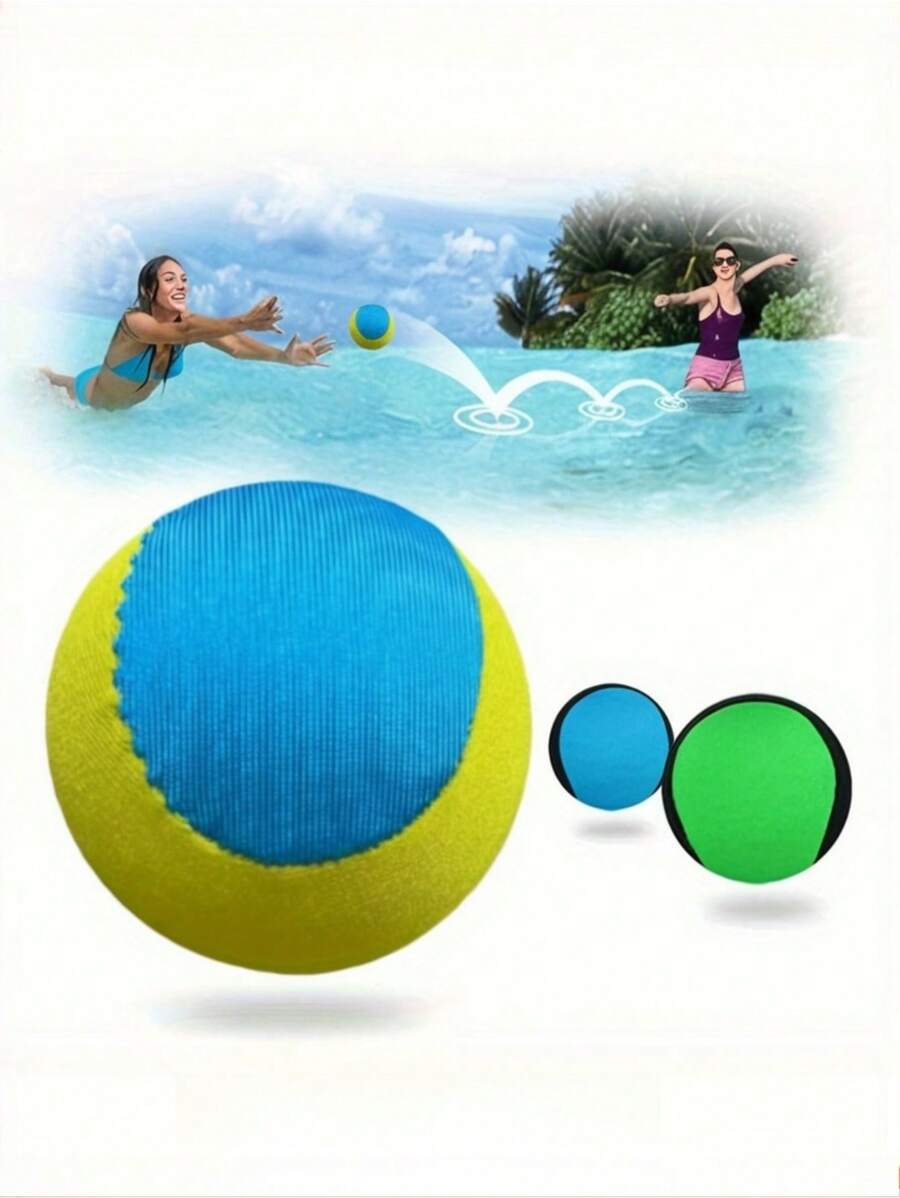 5/6cm High-Quality Outdoor Bouncing Floating Water Bright Color Bouncy Ball TPR Lightweight Beach Ball For Home Very Suitable For Outdoor Swimming Fun In Swimming Pools, Beaches, And Lakeside Areas - Suitable For Adults To Relax In Summer