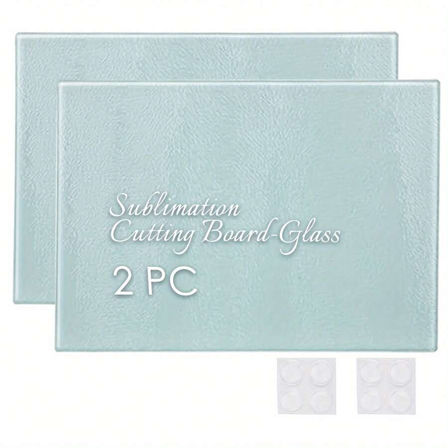 7,87 x 11,02 Zoll großes Glasschneidebrett, Sublimationsrohling, kratzfest, hitzebeständig, strukturiertes Muster, personalisierbares Geschenk, geeignet für die Zubereitung von Speisen – ideal für Weihnachten, Halloween, Ostern, Thanksgiving, Muttertag