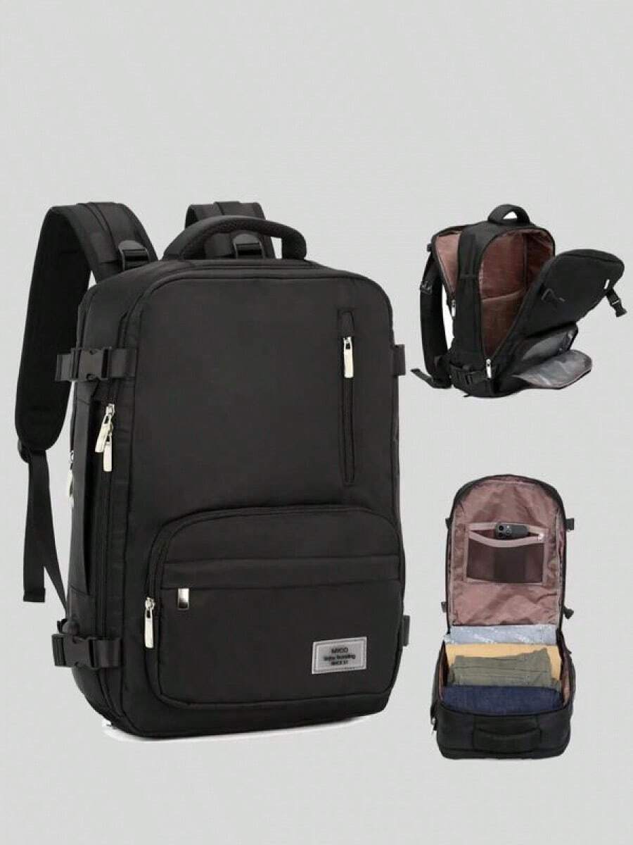 Fall 2024 Large Travel Backpack As Gift, Multi-Compartment Business Laptop Backpack, Lightweight Waterproof Beach Luggage Backpack, Back To School Bag With Usb Port, Travel Essentials, Traveling Essentials