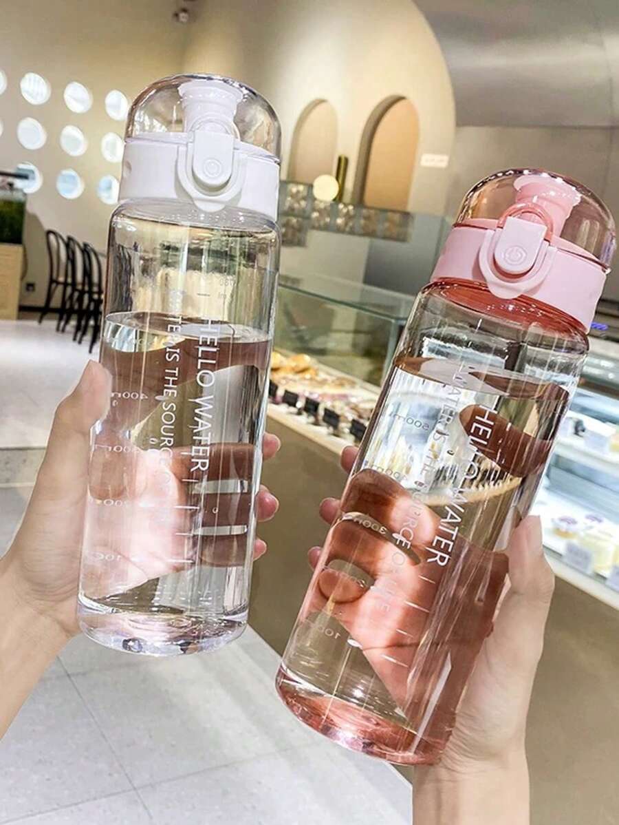 1 pieza Botella de agua para niños, regalo lindo para niñas, vaso de agua portátil adecuado para exteriores, deportes, estudiantes