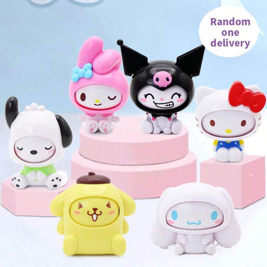Caja ciega con peluche cambiante de rostros familiares