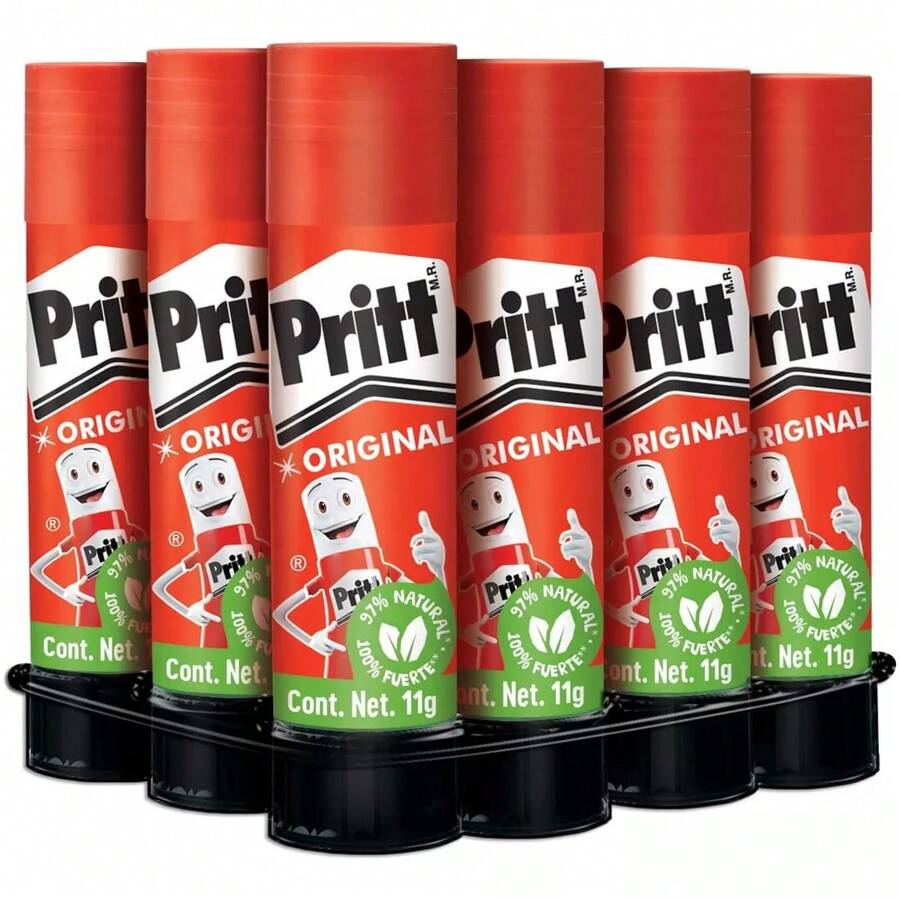 Pegamento en Barra Lapiz Adhesivo Pritt Original 11 gr Con 12 piezas