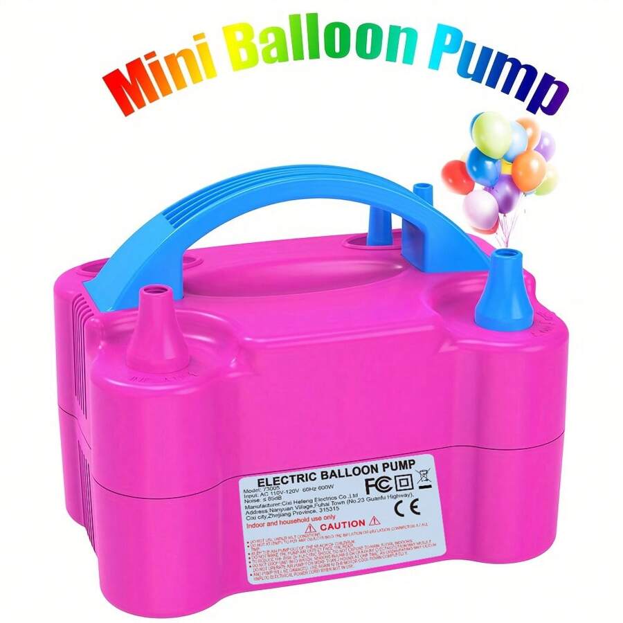 Mini Electric Balloon Pump, Portable Balloon Pump, Balloon Party Birthday Decoration Inflator (220V-240V 300w) Attention: 5-Inch Balloons Cannot Be Used