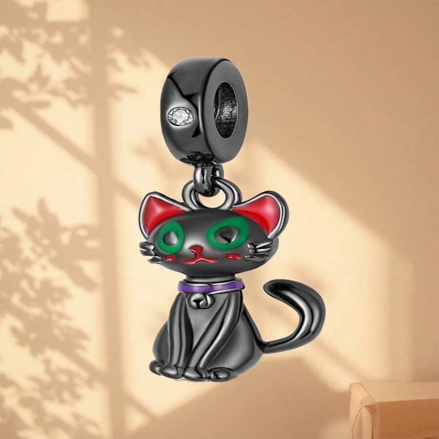Women's Jewelry, Silver Accessories, DIY Necklace, Bracelet, Gothic Hippo & Kitten Pendant, For Daily, Party, Banquet, Gift, Holiday Wear